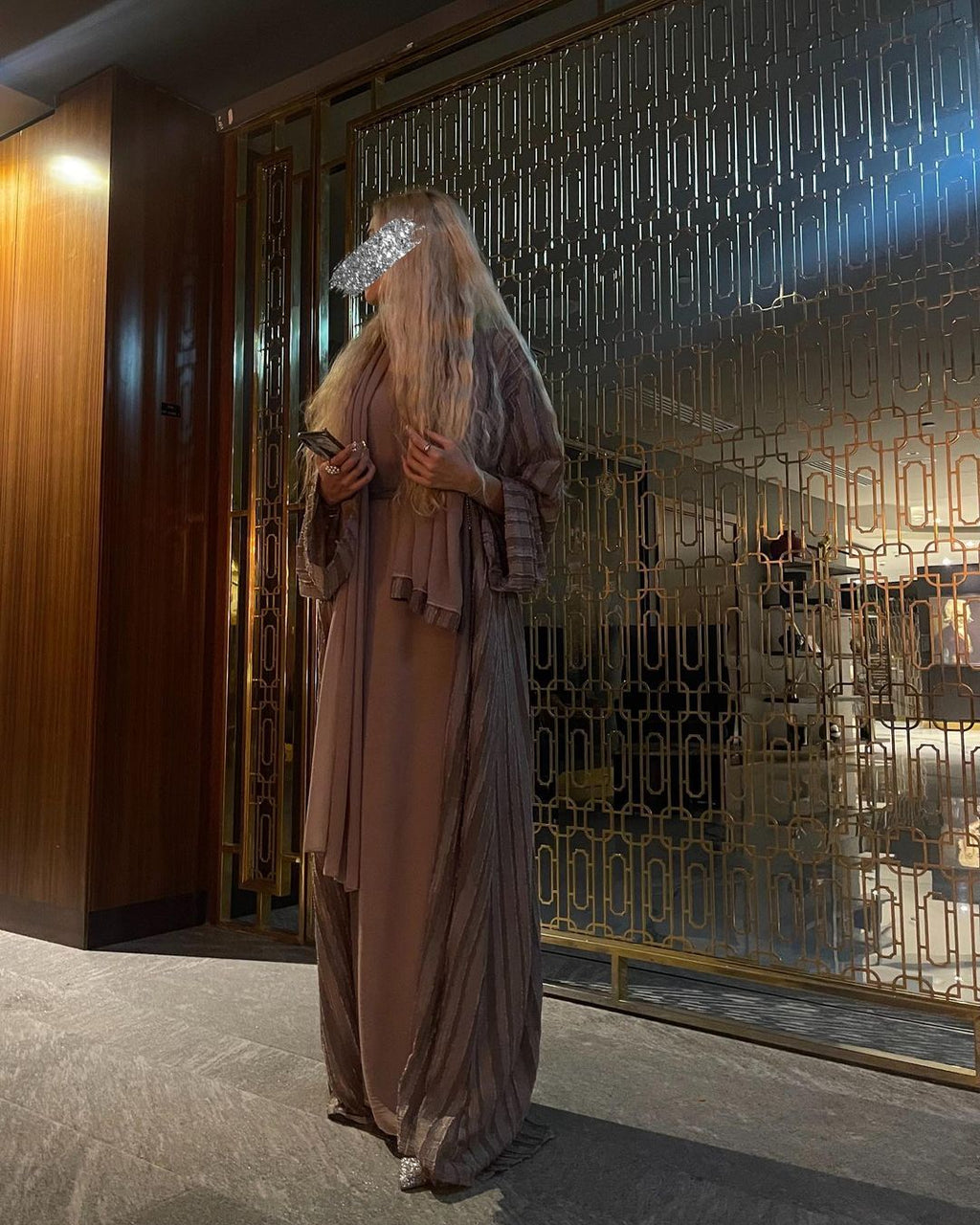 Deep Mauve Abaya Set